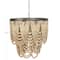 Hello Honey® 27.5" 2-Tier Draped Wood Bead Chandelier